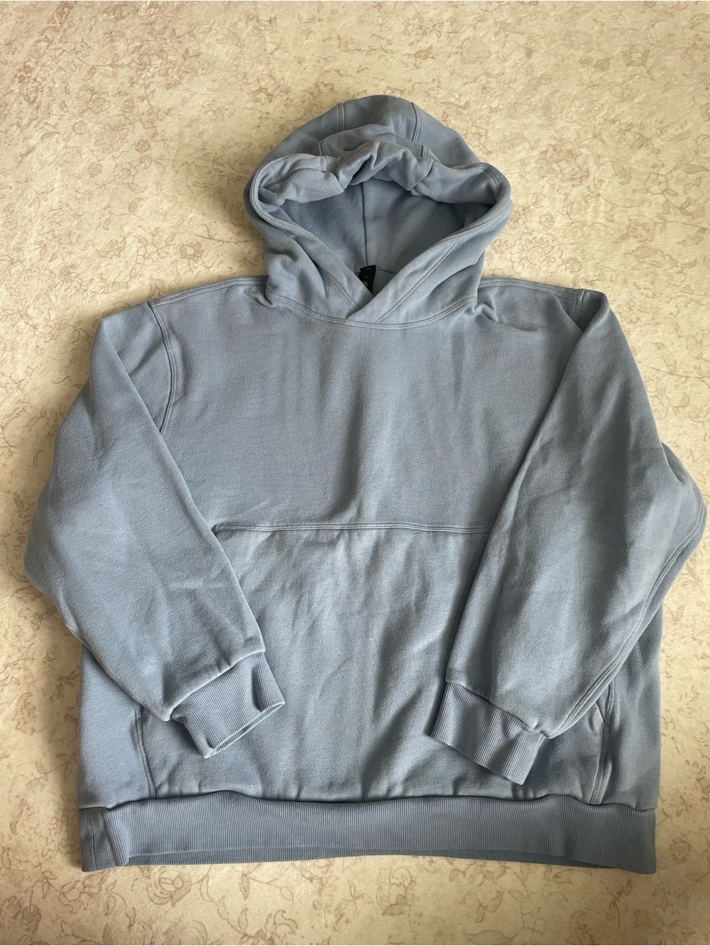 Lululemon Men's Light Blue Pullover Hoodie